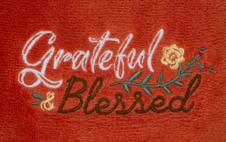 Thumbnail 2: Caro Home 2 Pk Grateful & Blessed Hand Towels  