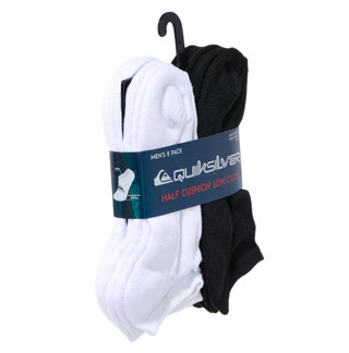 Thumbnail 3: Quiksilver Men's 8 Pk Half Cushion Low Cut Socks  