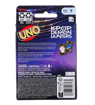 Thumbnail 3: Mattel K-Pop Demon Hunters Uno Card Game 