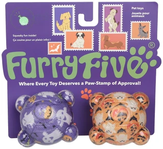 Thumbnail 1: Furry Five 2 Pk Whacky Halloween Dog Ball Toys 