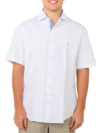 Thumbnail 2: TAILORBYRD Men's Signature Oxford Short Sleeve Button Down Shirt 