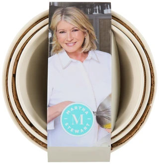 Thumbnail 2: Martha Stewart 3 Pc Broadbrook Ceramic Bowl Set 