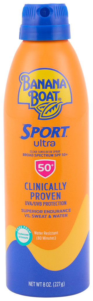 Thumbnail 1: Banana Boat 8 oz Sport Ultra SPF 50+ Clear Sunscreen Spray 