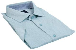 Thumbnail 3: TAILORBYRD Men's Short Sleeve Melange Button Down Shirt 