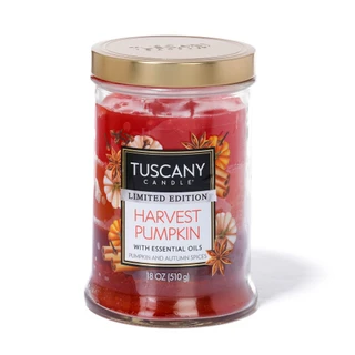 Thumbnail 1: Tuscany Candle 18 oz Harvest Pumpkin Candle w/ Essential Oils 