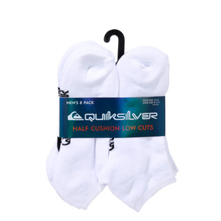 Thumbnail 1: Quiksilver Men's 8 Pk Half Cushion Low Cut Socks  