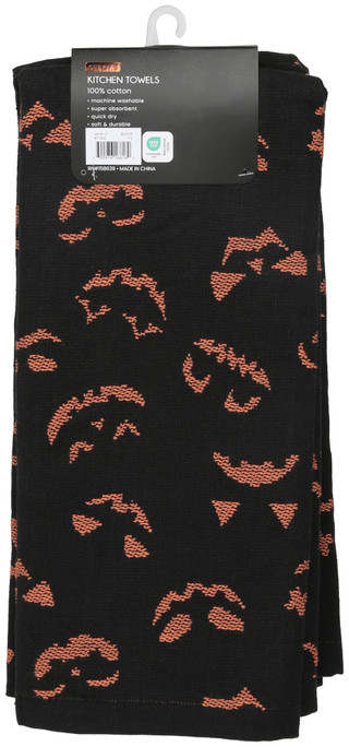Thumbnail 2: Spooky Season 3 Pk Halloween Kitchen Towels 