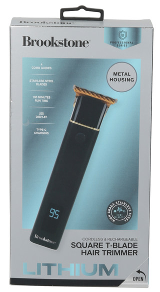 Thumbnail 1: Brookstone Lit T-Blade Grooming Trimmer 