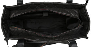 Thumbnail 3: Joan & David The Daphne Double Diamond Quilted Nylon Workbook Travel Tote 