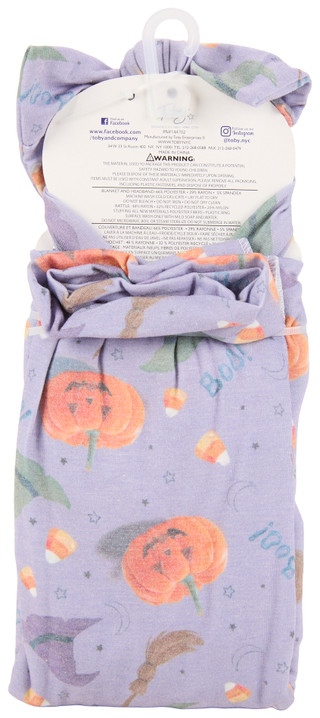 Thumbnail 2: Toby Baby Girls 3 Pc Halloween Blanket, Headband & Rattle Set 