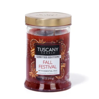 Thumbnail 1: Tuscany Candle 18 oz Fall Festival Candle w/ Essential Oils 