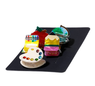 Thumbnail 3: Noir 5 Pk Back-to-School Mini Hair Clips 