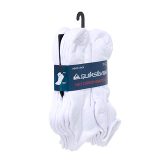 Thumbnail 2: Quiksilver Men's 8 Pk Half Cushion Quarter Socks  