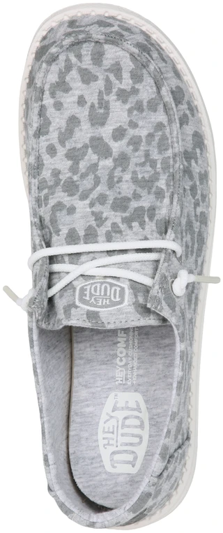 Thumbnail 3: Hey Dude Women's Wendy Stretch Jersey Leopard Shoes 