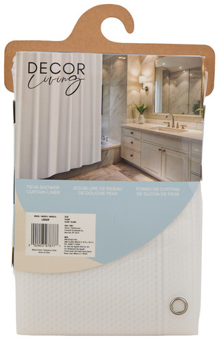 Thumbnail 2: Decor Living 72x72 Peva Shower Curtain Liner 