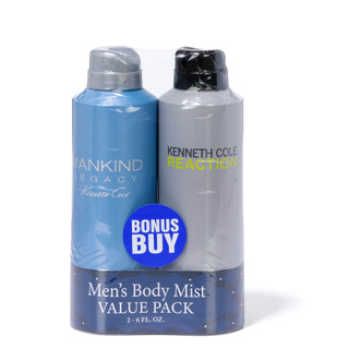Thumbnail 1: Kenneth Cole 2 Pk Mankind Legacy & Reaction Body Mists for Him 
