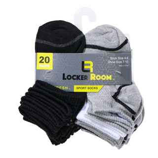 Thumbnail 2: Locker Room Boys 20 Pk Quarter Socks 