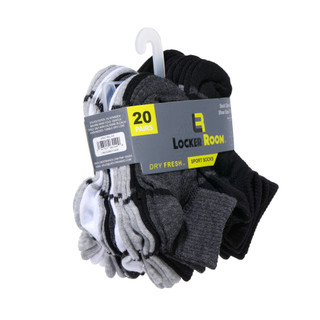 Thumbnail 3: Locker Room Boys 20 Pk Quarter Socks 