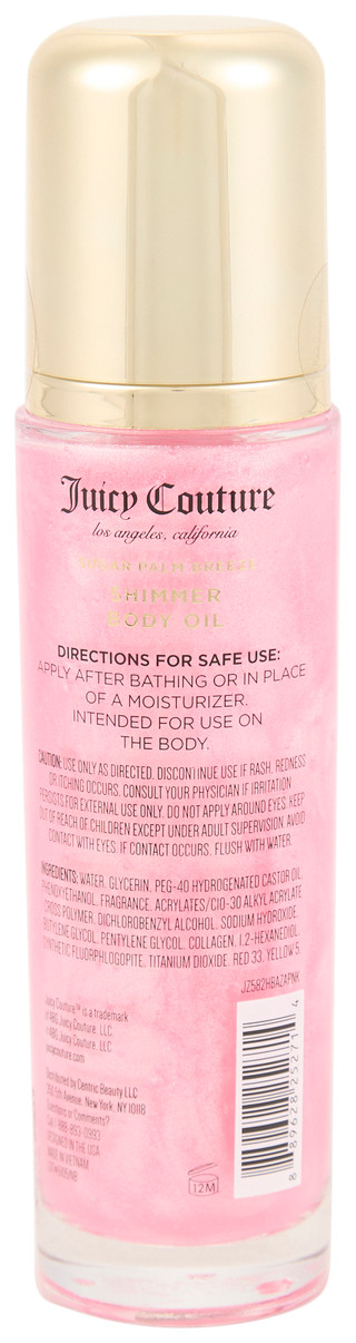 Thumbnail 2: Juicy Couture 4.1 oz Sugar Palm Breeze Shimmer Body Oil 