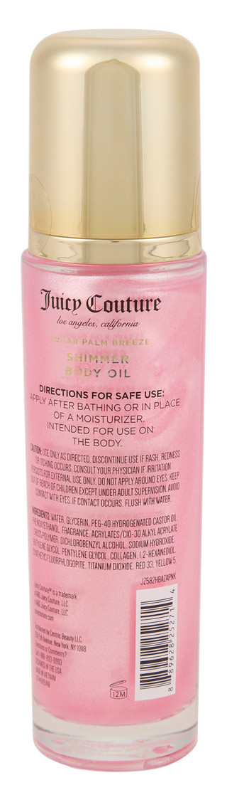 Thumbnail 2: Juicy Couture 4.1 oz Sugar Palm Breeze Shimmer Body Oil 