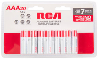 Thumbnail 1: RCA 20 Pk Ultra Powerful AAA Alkaline Batteries 
