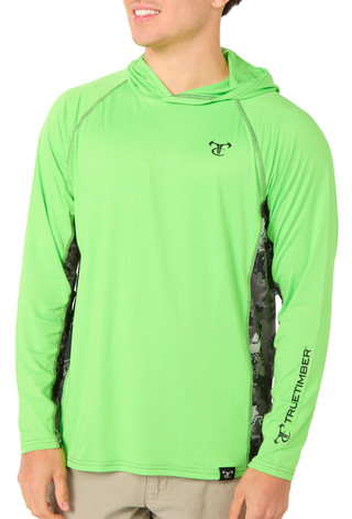 Thumbnail 2: TRUE TIMBER Men's Long Sleeve Hooded Performance Shirt 