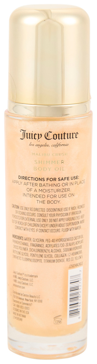 Thumbnail 2: Juicy Couture 4.1 oz Malibu Crush Shimmer Body Oil 