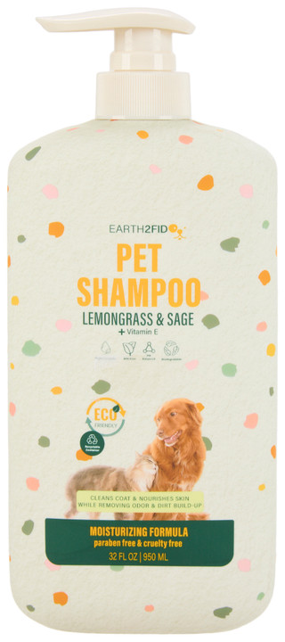 Thumbnail 1: Earth 2 Fid 32 oz Lemongrass & Sage Moisturizing Pet Shampoo 