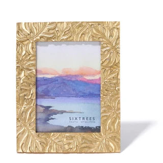 Thumbnail 1: Six Trees 5x7 Gold Palm Photo Frame 