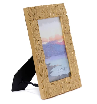 Thumbnail 2: Six Trees 5x7 Gold Palm Photo Frame 