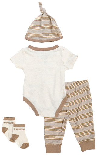 Thumbnail 2: Baby Essentials Baby Boys 4 Pc Turn Me Around Set 
