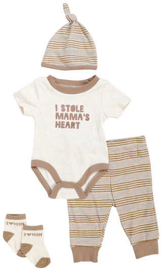 Thumbnail 1: Baby Essentials Baby Boys 4 Pc Turn Me Around Set 
