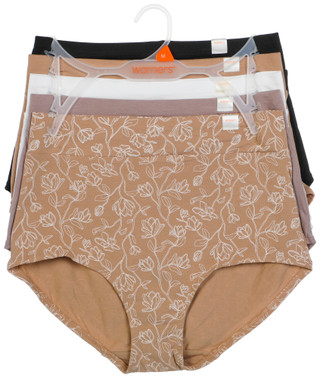 Thumbnail 1: Warners Women's 5 Pk Cotton Blend Briefs 