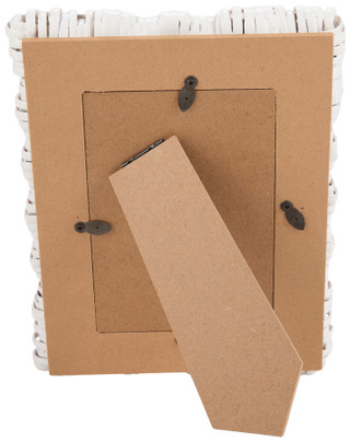 Thumbnail 2: Mud Pie 4x6 Wicker Scalloped Photo Frame 
