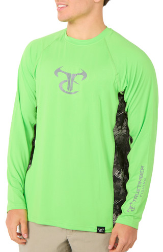 Thumbnail 2: TRUE TIMBER Mens Long Sleeve Ripwater Performance Tee 