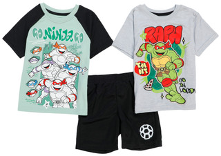 Thumbnail 1: Nickelodeon Little Boys 3 Pc Teenage Mutant Ninja Turtles Shirt Set 