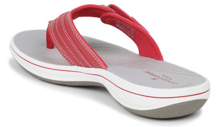 Thumbnail 4: Clarks Women's Cloudsteppers Breeze Sea Sandal Flip Flops 
