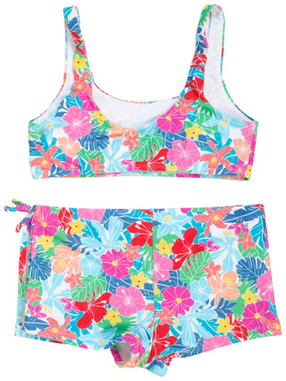 Thumbnail 2: RAISINS Girls 2 Pc Tropical Floral Bikini Set 