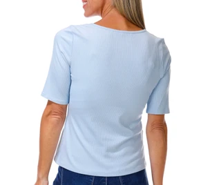 Thumbnail 2: Cyrus Women's Ribbed Square Neck Top 