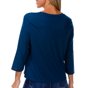 Thumbnail 2: Cupio  Women's 3/4 Sleeve Palm Tree Top 