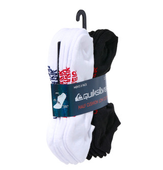 Thumbnail 2: Quiksilver Men's 8 Pk Half Cushion Low Cut Socks  