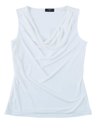 Thumbnail 1: Tahari Women's Sleeveless Drape Neck Top 