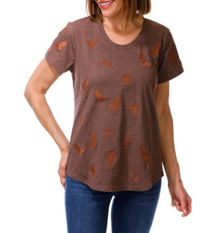 Thumbnail 1: Anneliese Women's Embroidered Western Top  