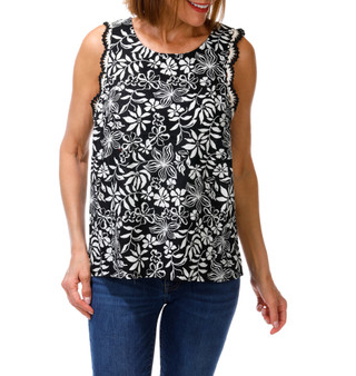 Thumbnail 1: Cece Women's Sleeveless Floral Print Top  