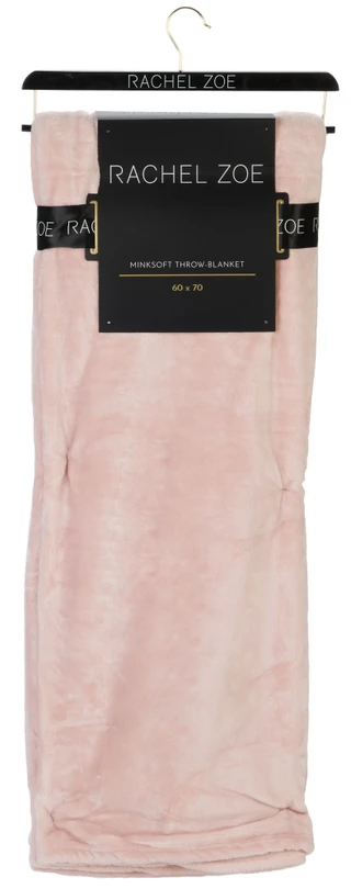 Thumbnail 1: RACHEL ZOE 60x70 Solid Plush Throw Blanket 