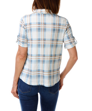 Thumbnail 2: Cure Apparel Women's Petite Button Down Top 