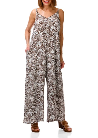 Thumbnail 1: MSK Women's Sleeveless Wide leg Jumpsuit  