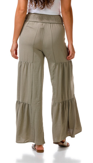 Thumbnail 3: Saints & Heart  Women's Solid Wide Leg Pants  