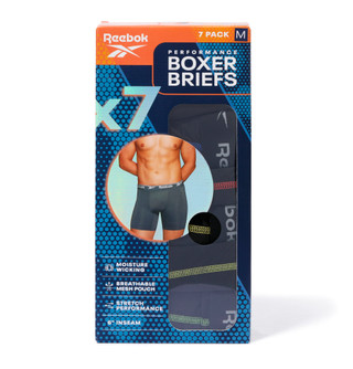 Thumbnail 1: Reebok Men's 7 Pk Performance Boxer Briefs 