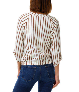 Thumbnail 2: Cure Apparel Women's Stripe Print Top  